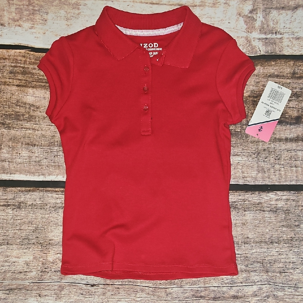 Izod Vibrant Red Kids Polo Shirt